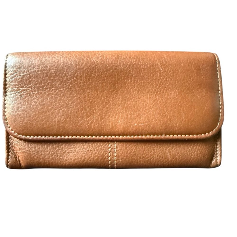 COACH Sonoma Large Wallet Brown Leather